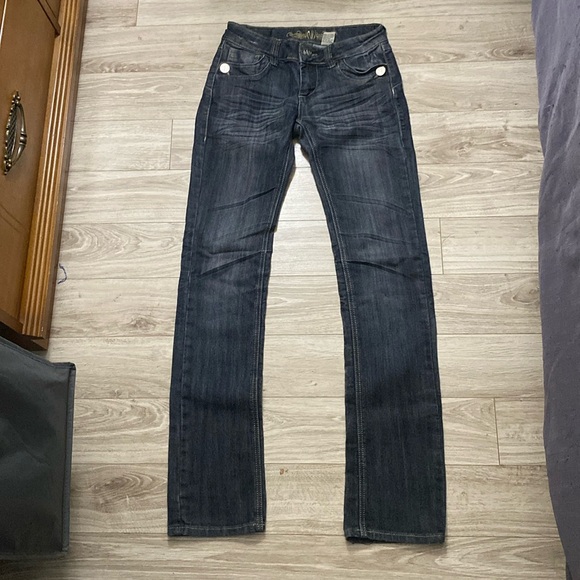 Vintage Y2K women’s dark wash jeans - Picture 1 of 3
